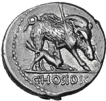 Glosario de monedas romanas. JABALÍ DE CALIDONIA. 6