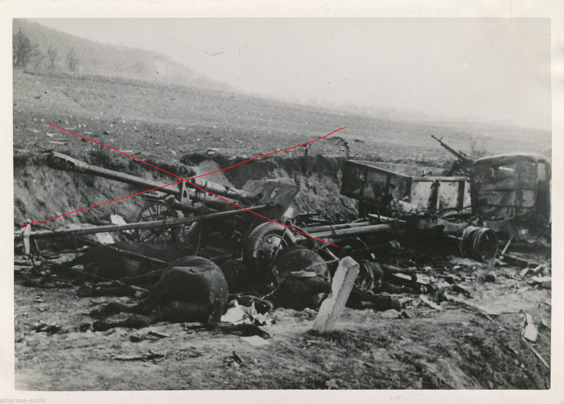 Beute-Geschütz Budapest Ungarn 1945 Pak Zis-3
