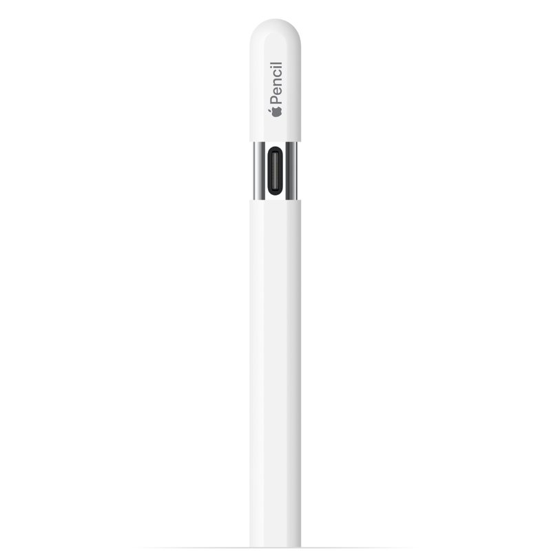 El conector USB-C del Apple Pencil revelado al deslizar la tapa.