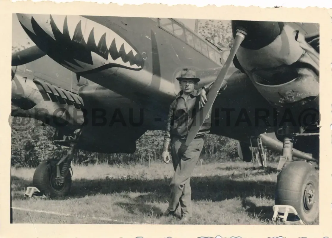 R51 Foto Messerschmitt Me 110 Zerstörergeschwader 76 ZG76 Haifischmaul-Bemalung