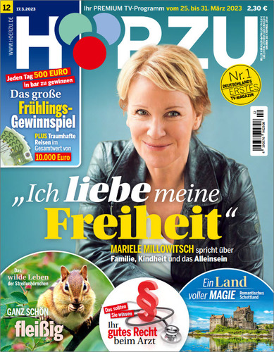 Hörzu Fernsehzeitschrift No 12 vom 17 März 2023 Hörzu Fernsehzeitschrift No 12 vom 17 März 2023