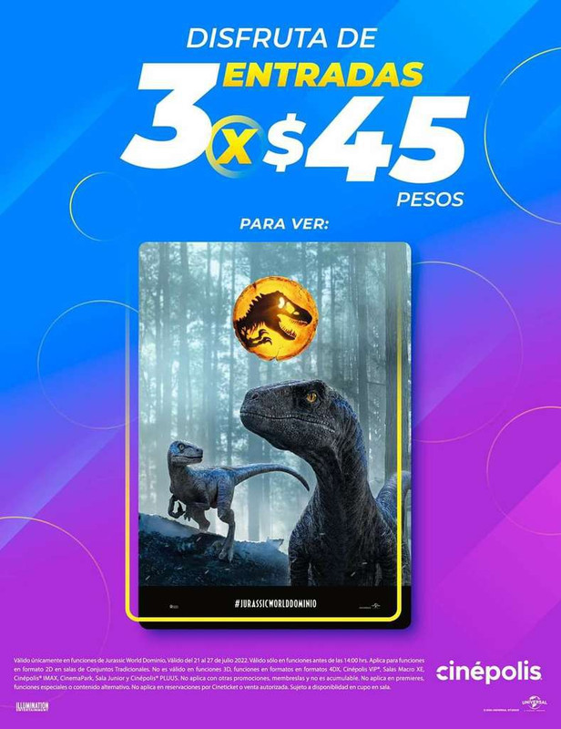 Matinée Cinépolis – Jurassic World: Dominion