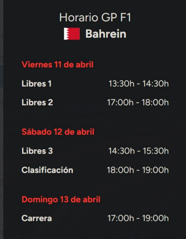 F1 bahrein