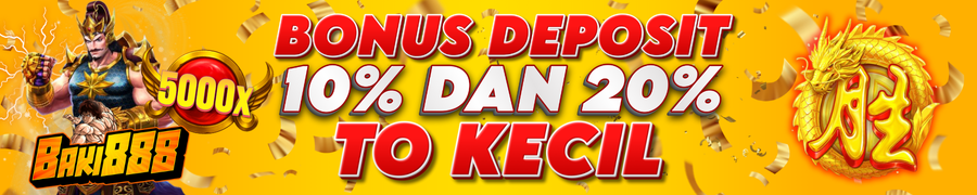 Bonus Deposit 10% & 20%
