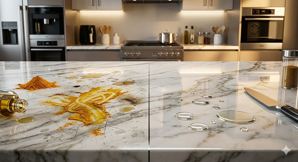 Kitchen countertop protection film