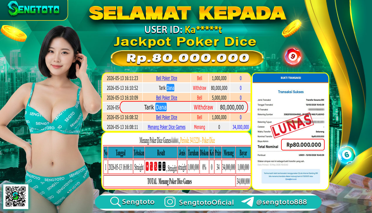 BUKTI PEMBAYARAN LIVEGAME POKER DICE