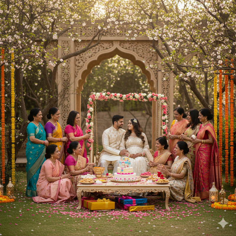 Indian Baby Shower Dohale Photography