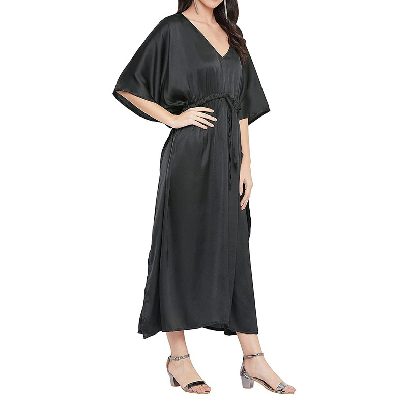 Women Satin Silk Nightdress Lingerie Sleepwear Nightgown Maxi Robe Loungewear - Picture 10 of 125