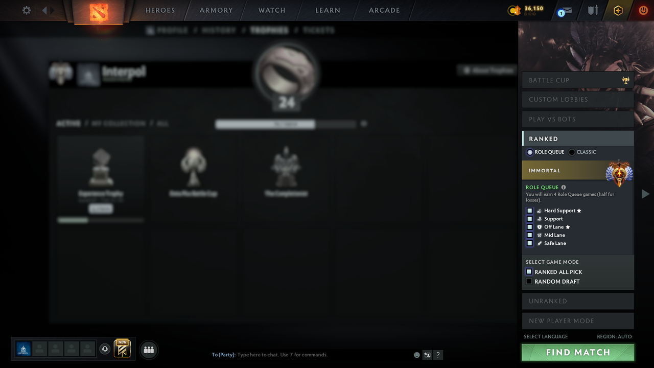 Dota 2 Account  MMR