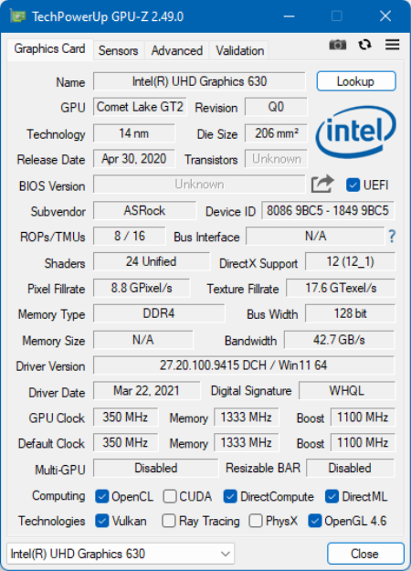 GPU-Z v2.49.0 GPU-Z v2.49.0
