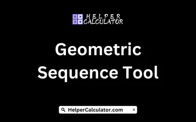 Geometric Sequence Tool
