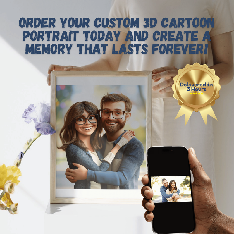 Unique 3D cartoon wall art - Transform your photo with BeyondsDesigns