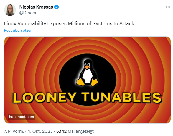Linux Looney Tunables vulnerability