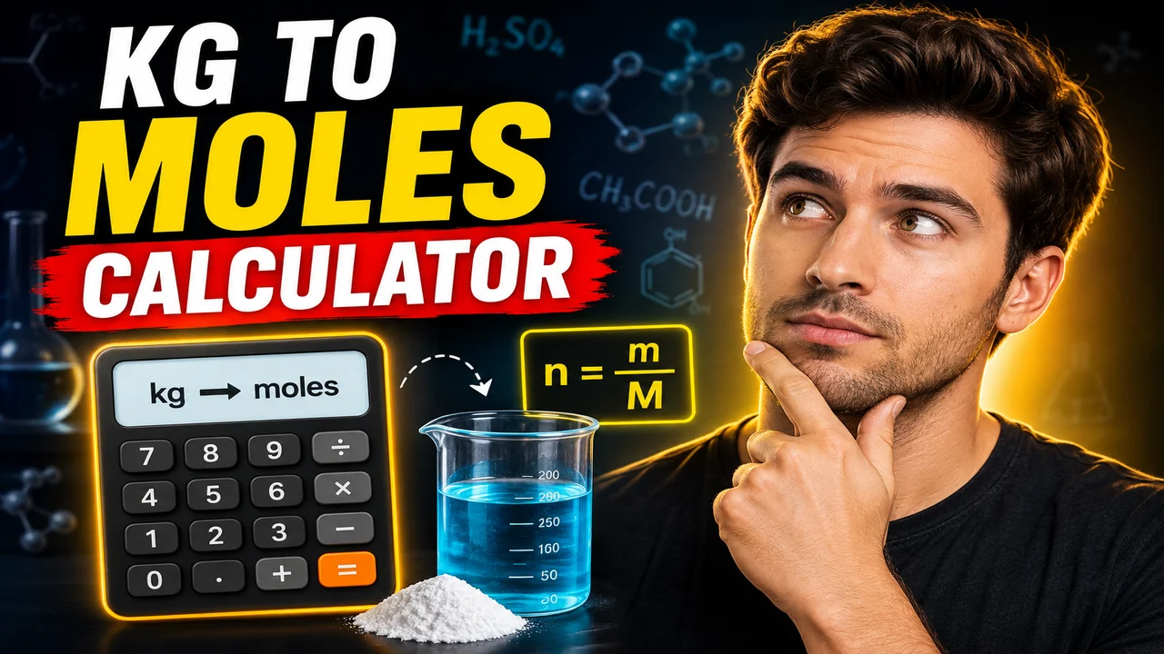 Kg To Moles Calculator For Chemistry Problems