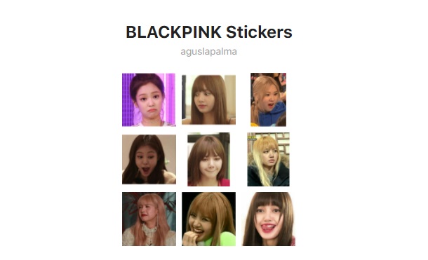 Stiker bergerak WhatsApp (WA) Blackpink Stickers