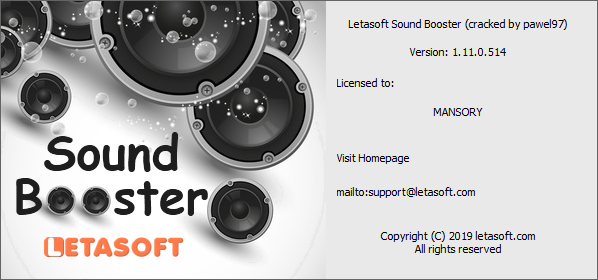 Letasoft Sound Booster 1.11.0.514. Letasoft Sound Booster 1.11.0.514.