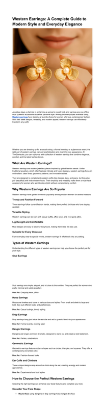 Western Earrings
