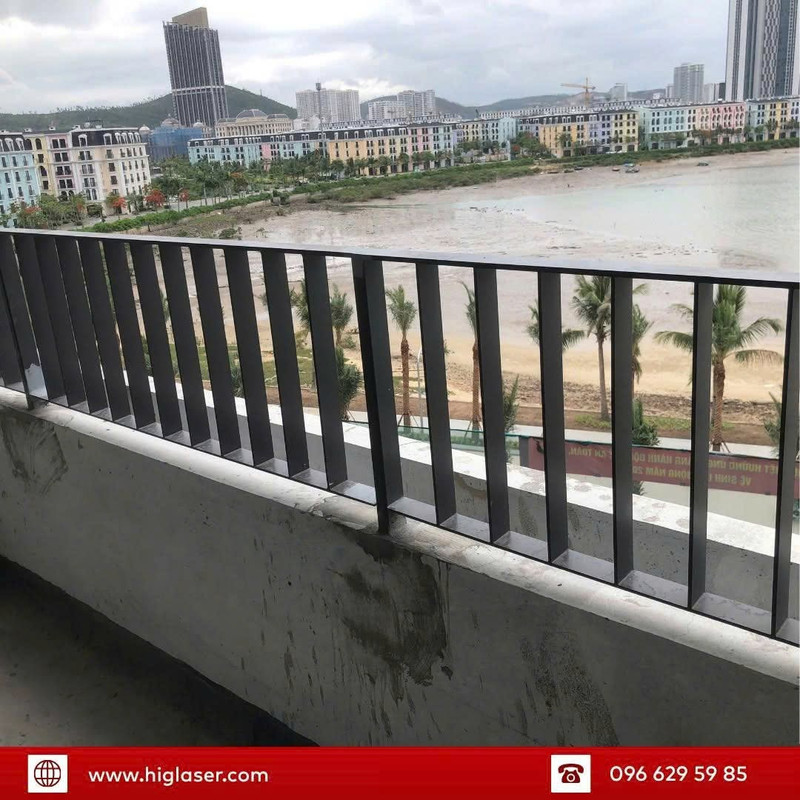 Gia công lan can nan sắt lá giang