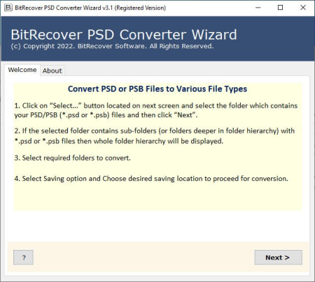 BitRecover PSD Converter Wizard 3.1 BitRecover PSD Converter Wizard 3.1