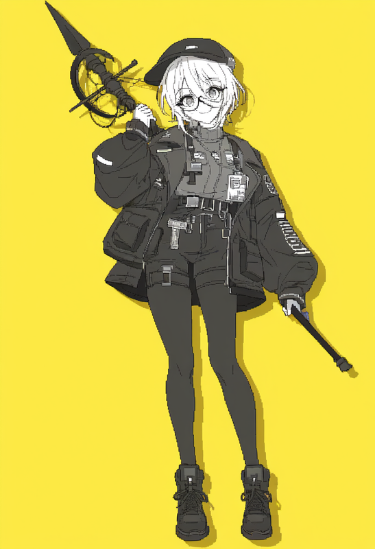 depth of field, 1girl, {{don quixote (limbus company)}}, {{{{pixel art}}}}, flat s-1086557870