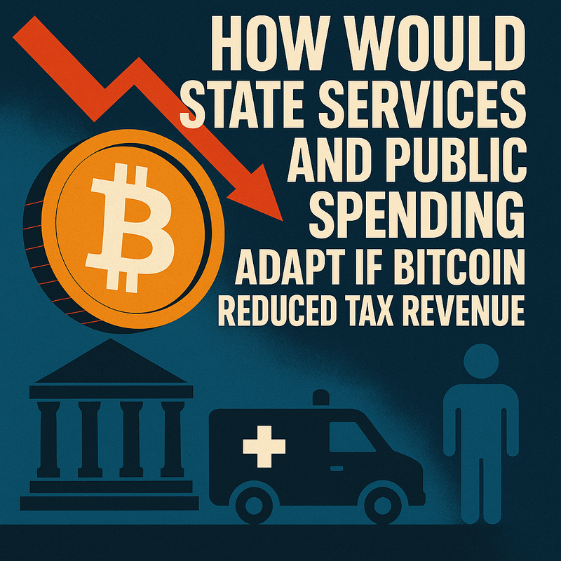 How would state services and public spending adapt if Bitcoin reduced tax revenue