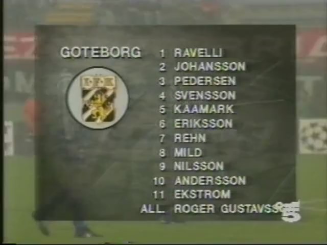 Champions League 1992/1993 - Grupo B - J1 - AC Milán Vs. IFK Göteborg (480p) (Italiano) 2