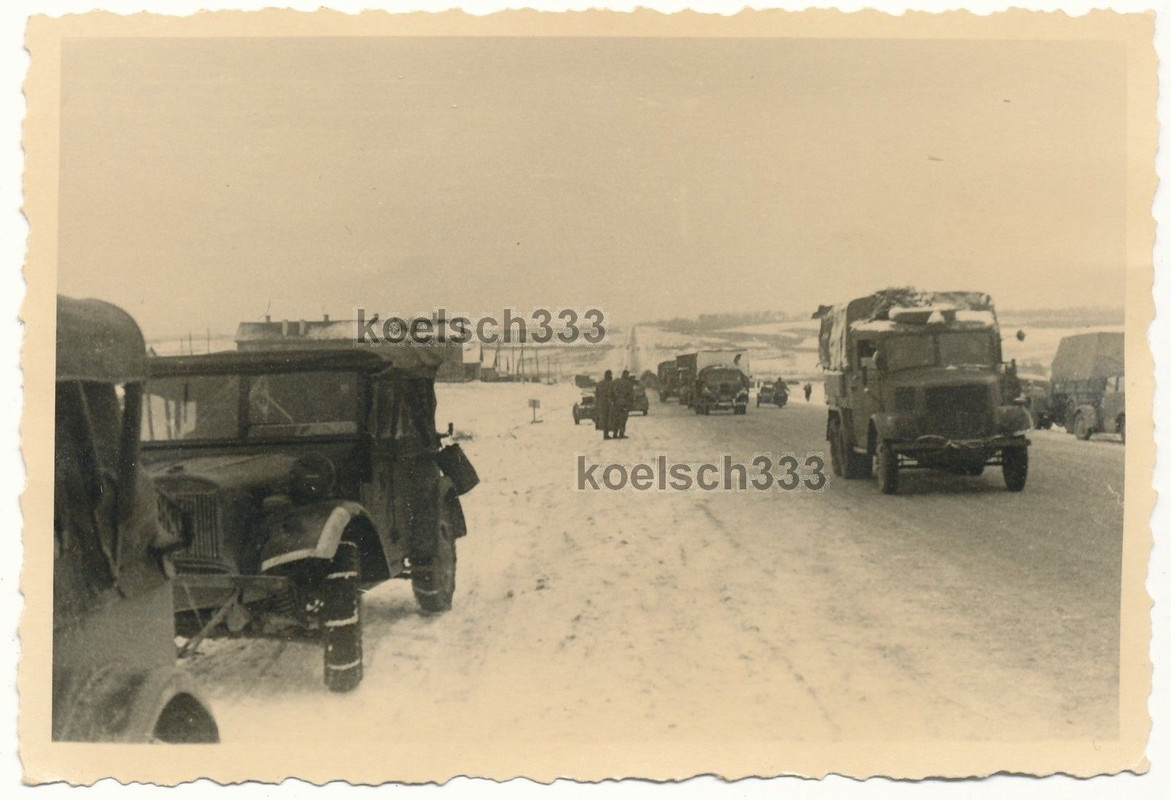 Fahrzeug Kolonne Nebelwerfer Abt. 3 LKW Kübelwag