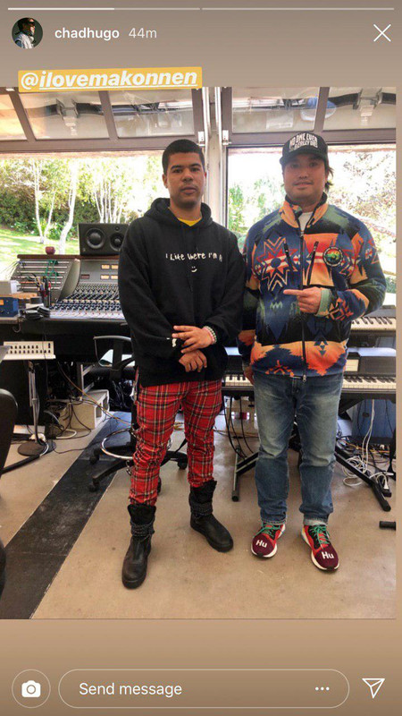 ILoveMakonnen In The Studio With Chad Hugo