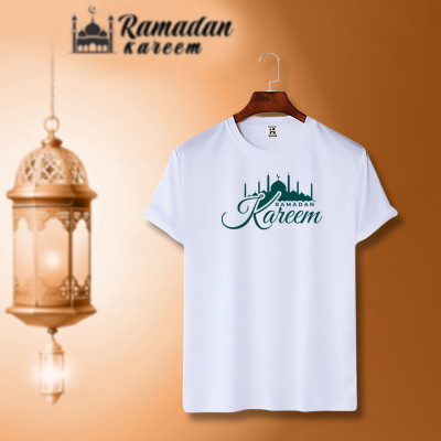 ইসলামিক ক্যালিগ্রাফি ডিজাইন কটন হাফহাতা টিশার্ট