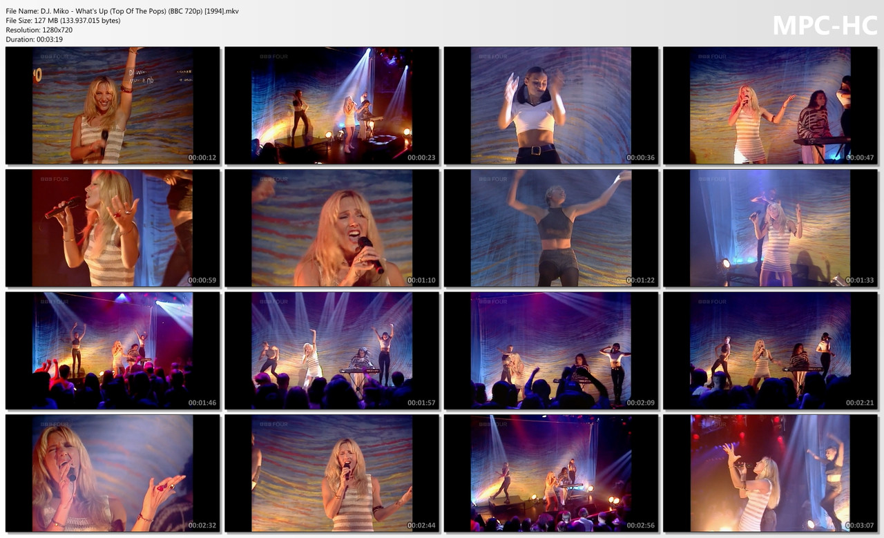 D.J. Miko - What's Up (Top Of The Pops) (BBC HD 720p) [10.08.1994]
