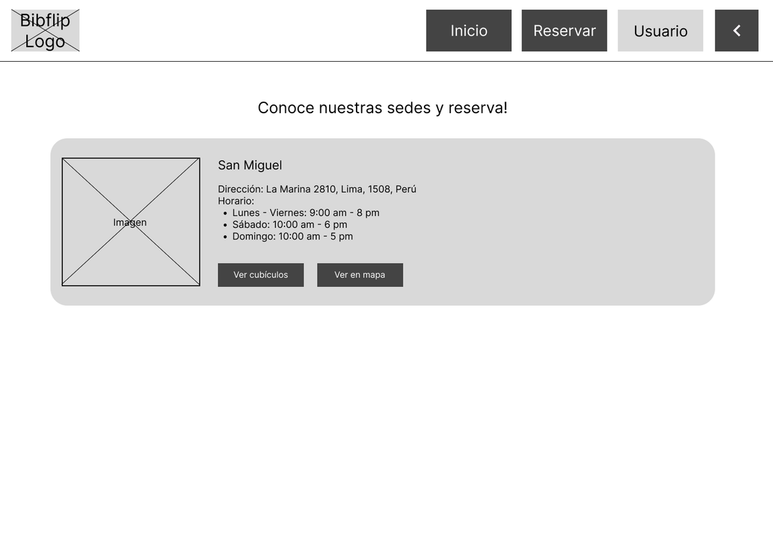 Reservación - Estudiante