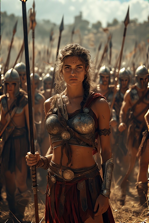 Greek-Warrior-Female-Spears-Sw-36