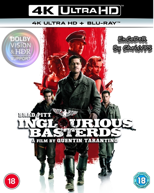 Bękarty wojny / Inglourious Basterds (2009) MULTI.Hybrid.HDR+.DoVi.2160p.BDRemux.DTS.HD.MA.AC3-ChrisVPS / LEKTOR i NAPISY