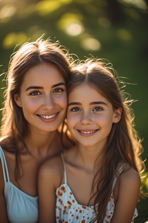 Mother-and-preteen-daughter-in