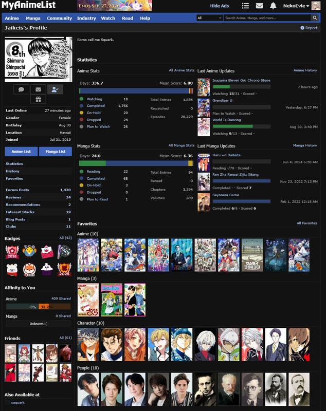 Screenshot 2026 09 01 at 22 51 58 Jaikeis s Profile My Anime List net