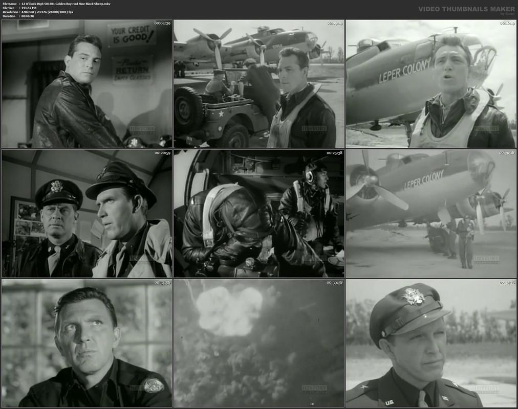 12 O'Clock High S01E01 Golden Boy Had Nine Black Sheep.mkv