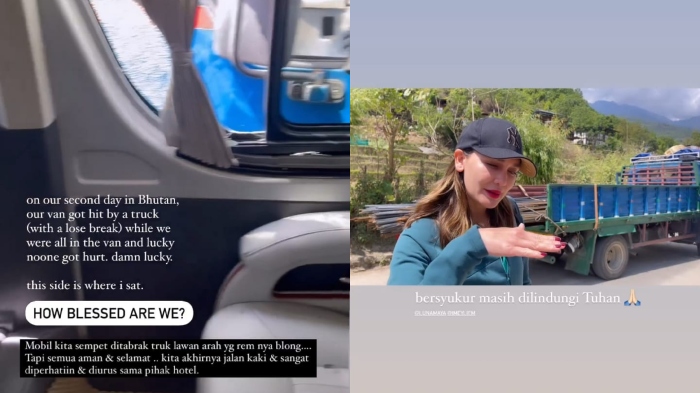 Momen Luna Maya ceritakan insiden kecelakaan saat liburan di Bhutan.