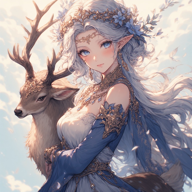 Goddess-Diana-with-a-Stag-waif-5