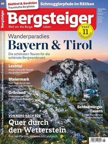 Cover: Bergsteiger Das Tourenmagazin September No 09 2023