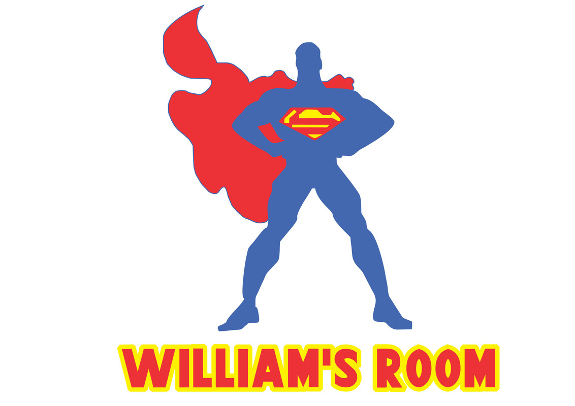 Superman Wall Decal 3D Sticker Vinyl Room Bedroom