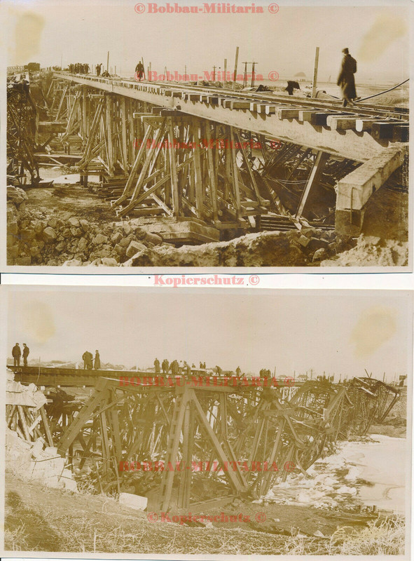 Ukraine Wassilkowka Woltschja Samara Bau der Eisenbahn Brücke Eis.Pio.Regt.1dd