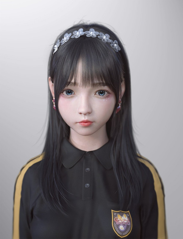 SU Long, Straight Hair for Genesis 8 and 8.1 Females