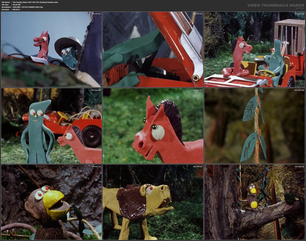 The Gumby Show 1957 E05 The Mocking Monkey.mkv