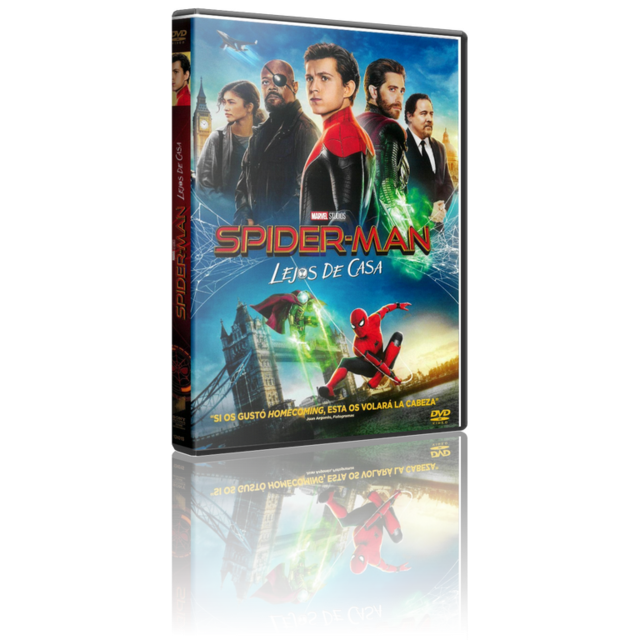 Portada - Spider-Man: Lejos de Casa [2019] [DVD9 Full] [Pall] [Cast/Ing/Ru/Ita] [Sub:Varios] [C.Ficción]