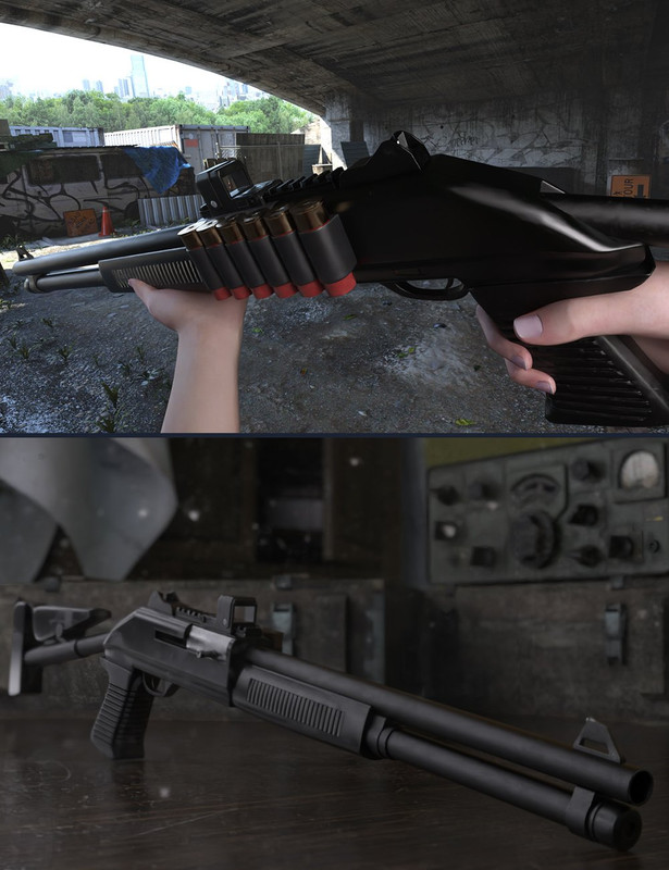 KACC Breacher K2 Shotgun and Poses for Genesis 8 Male and Female KACC Breacher K2 Shotgun and Poses for Genesis 8 Male and Female