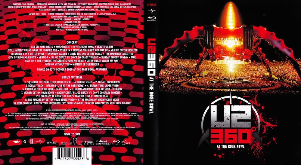 U2 - 360 Live At The Rose Bowl (2009)