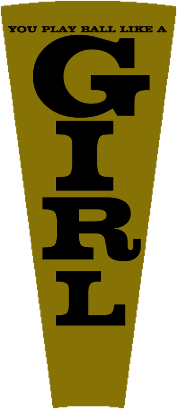 You Play Ball Like A Girl Wedge