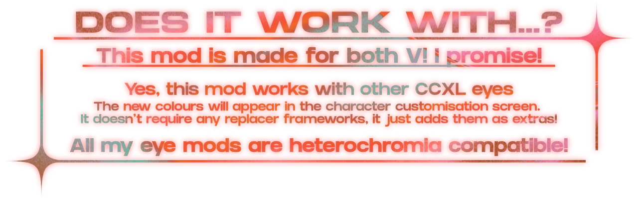 COMPATIBILITY TEXT EYE SPECIFIC