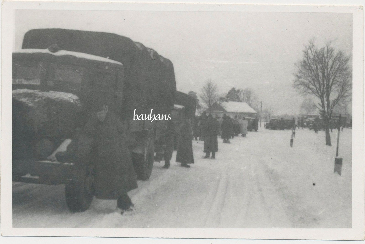 Foto Winter Lastkraftwagen ( LKW) Wehrmacht 2.WK