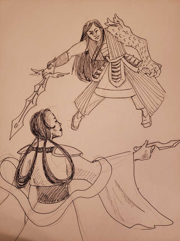 Xingxi facing off against Bixian